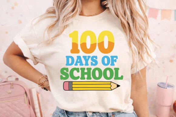 100 Days of School SVG Pencil PNG