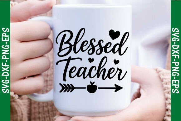 Blessed Teacher SVG for Graphics & T-Shirt Designs