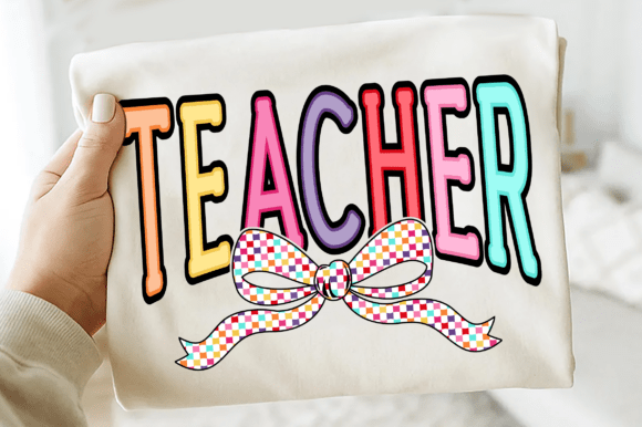 Checkered Teacher Bow SVG: A Versatile Graphic Design Asset for T-Shirt Designs
