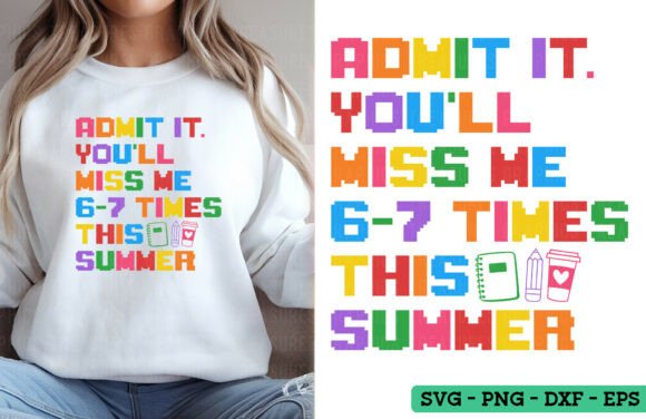 Funny Summer Teacher PNG SVG School Graphics