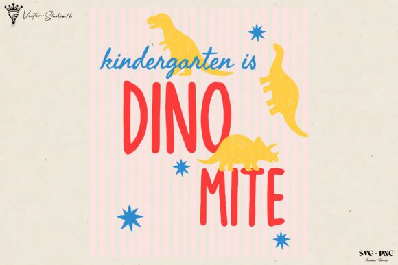 Kindergarten Dino Teacher SVG PNG