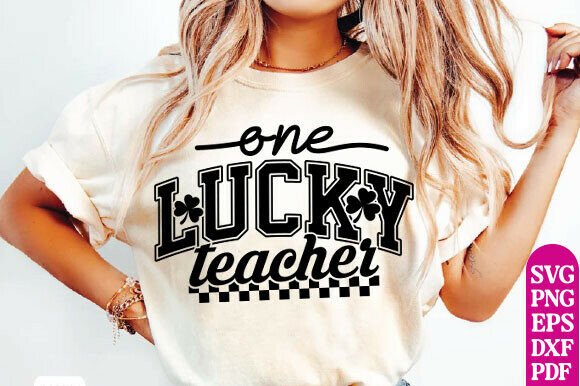 One Lucky Teacher SVG: A Versatile Graphic Design Asset for Bloggers and Publishers