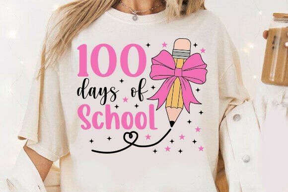 Pencil Coquette Bow Svg, 100 Days of Graphics