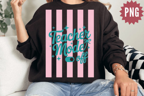 Teacher Mode Off Summer PNG Design