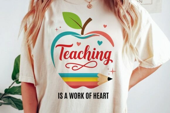 Teacher SVG: A Heartfelt Graphic Design Asset for T-Shirt Designs and Branding