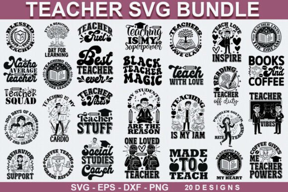 Teacher SVG Design Bundle: A Powerful Graphic Asset for T-Shirt and Branding Projects