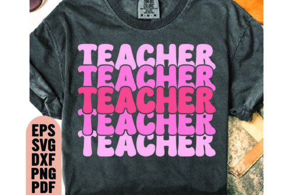 Teacher Svg, Retro Teacher Svg Graphics