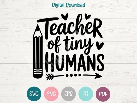 Tiny Human Teacher SVG PNG EPS AI PDF Graphics